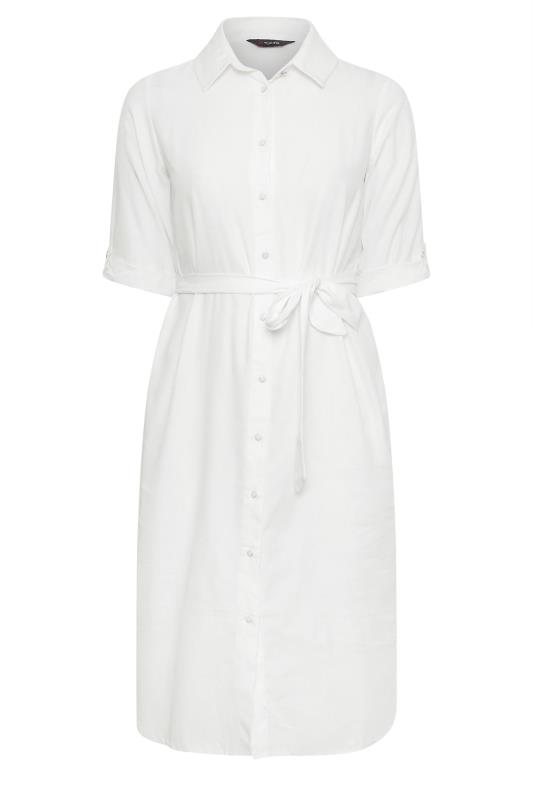  YOURS Curve White Midi Shirt Dress