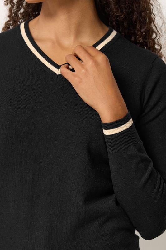 M&Co Black Tipped Long Sleeve Jumper | M&Co 4