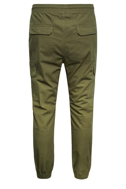 BadRhino Big & Tall Khaki Green Ripstop Cargo Trousers | BadRhino 5