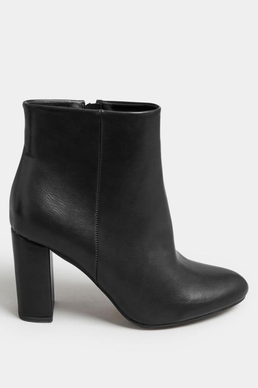 LIMITED COLLECTION Black Heeled Ankle Boots In Extra Wide EEE Fit | Yours Clothing  3