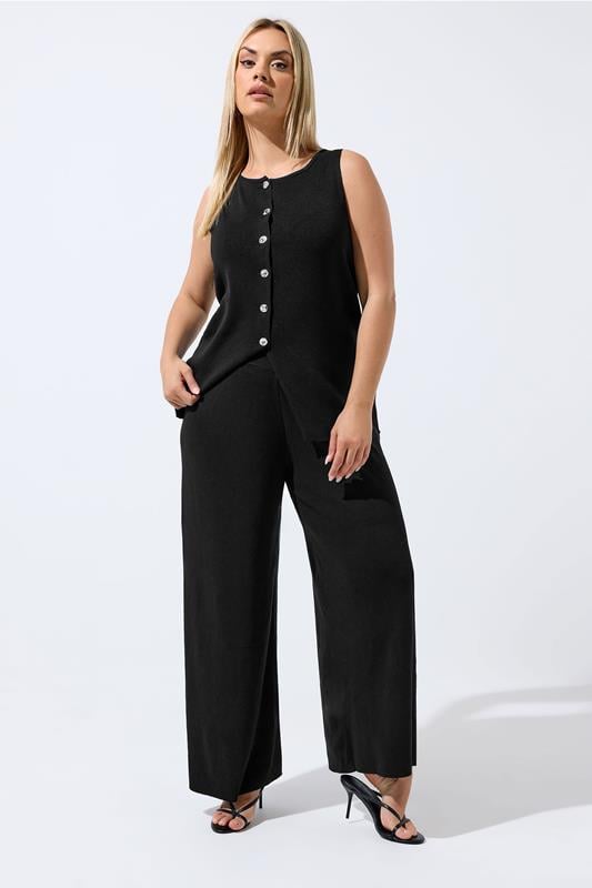  LIMITED COLLECTION zwarte gebreide broek