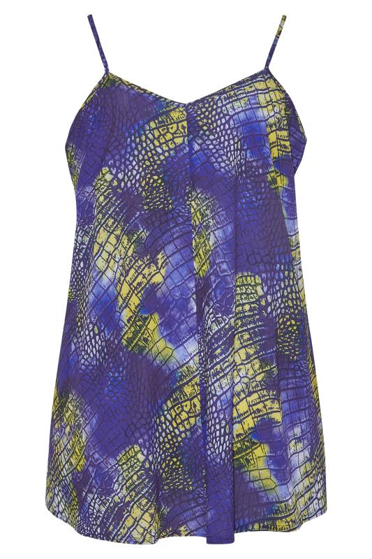 LIMITED COLLECTION Curve Blue Snake Print Cami Top 7