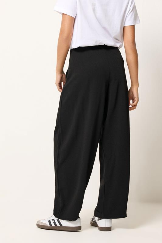 PixieGirl Petite Women's Black Scuba Barrel Trousers | PixieGirl 2