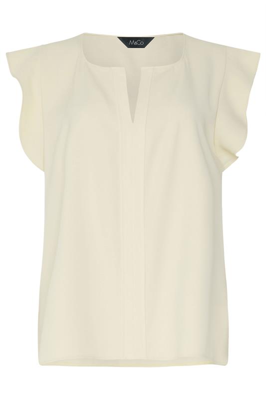 M&Co Cream Frill Sleeve Blouse | M&Co 5