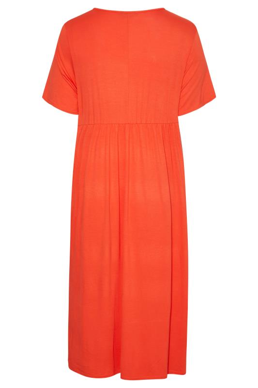 LIMITED COLLECTION Curve Orange Throw On Maxi Dress 7