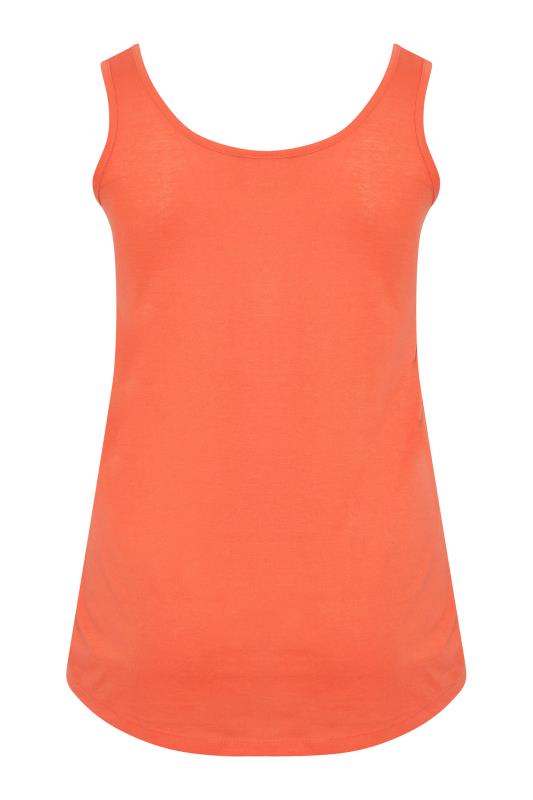 Curve Bright Orange Basic Vest Top_BK.jpg