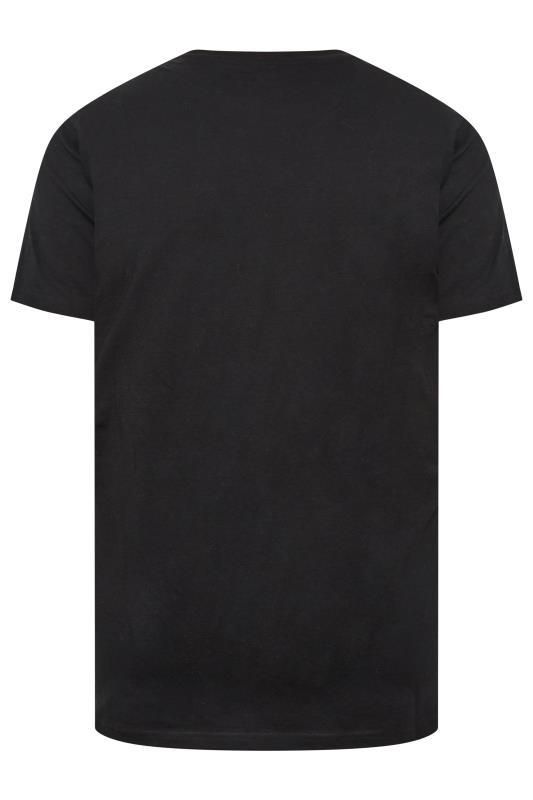 BadRhino Big & Tall Black 'Wheels' Print T-Shirt | BadRhino 4