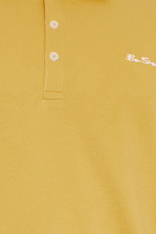 BEN SHERMAN Big & Tall Yellow Tipped Polo Shirt | BadRhino 4