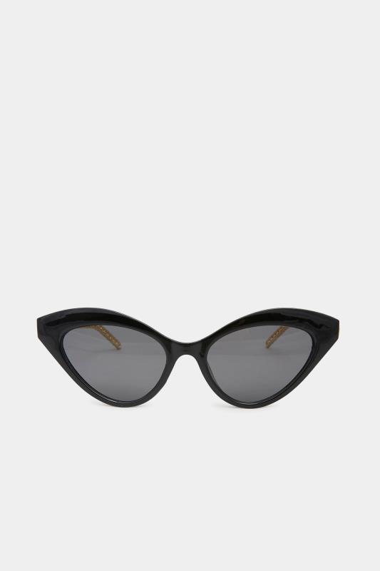 Black Cat Eye Sunglasses | Yours Clothing 3