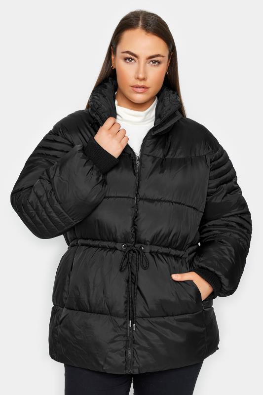 Plus Size  Avenue Black Puffer Coat