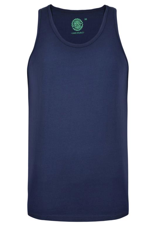 KAM Big & Tall Navy Blue Vest | BadRhino 1