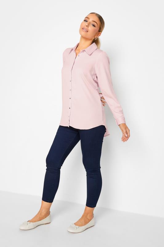 M&Co Light Pink Tie Back Tunic Shirt | M&Co 2
