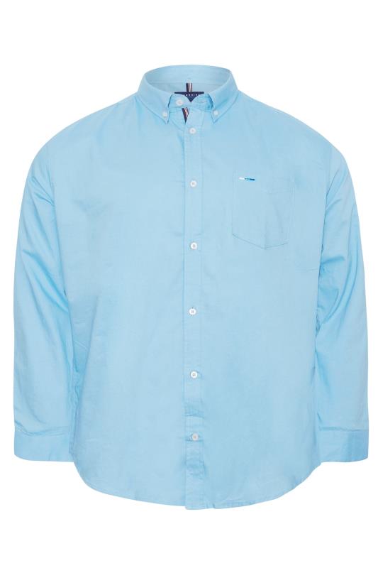 BadRhino Big & Tall Light Blue Essential Long Sleeve Oxford Shirt_X.jpg