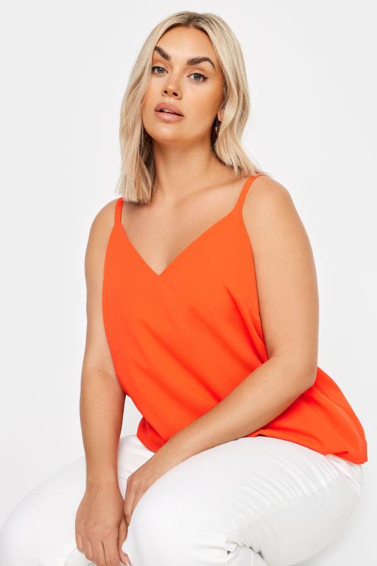 YOURS Plus Size Red Cami Vest Top | Yours Clothing 4