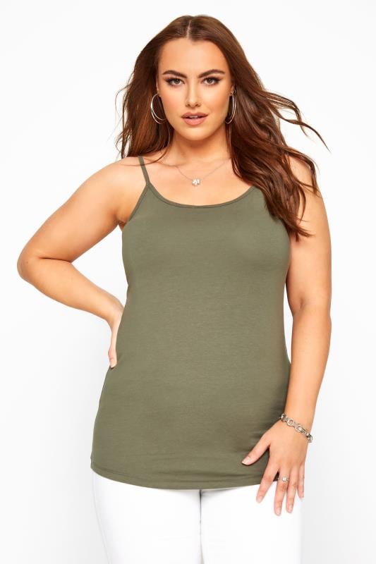 khaki camisole vest