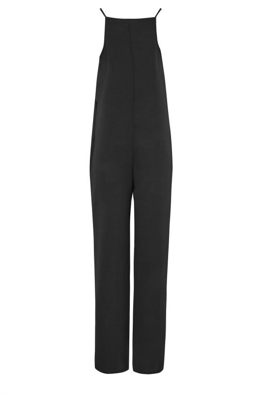 LTS Tall Womens Black Sleeveless Wide Leg Jumpsuit | Long Tall Sally 9