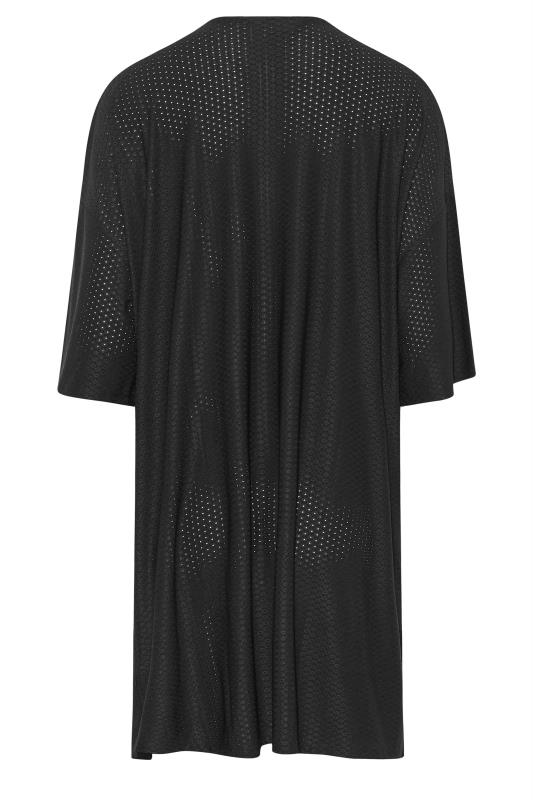 LTS Tall Women's Black Tie Front Broderie Kimono | Long Talll Sally 7