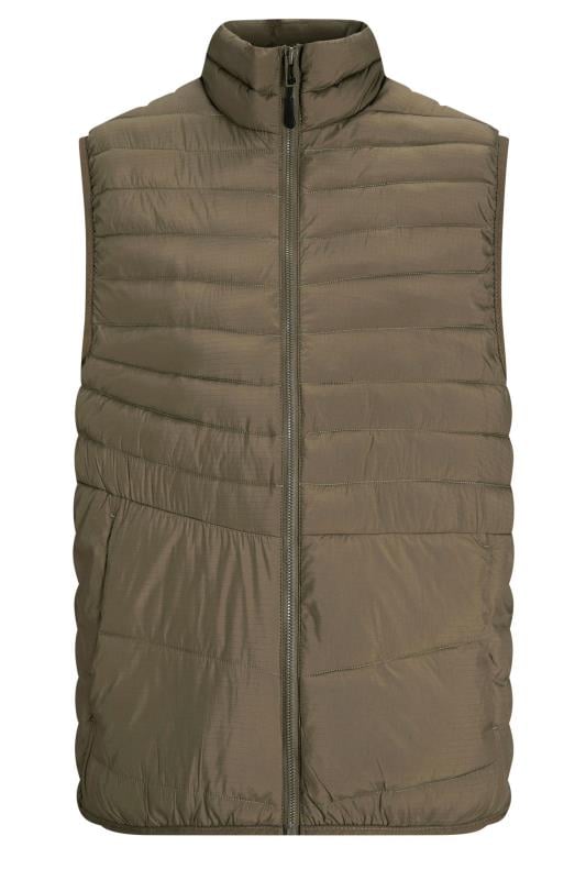 JACK & JONES Brown Padded Packable Gilet | BadRhino 2