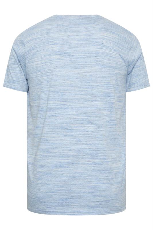 BadRhino Big & Tall Blue Injected Slub Jersey T-Shirt | BadRhino 4