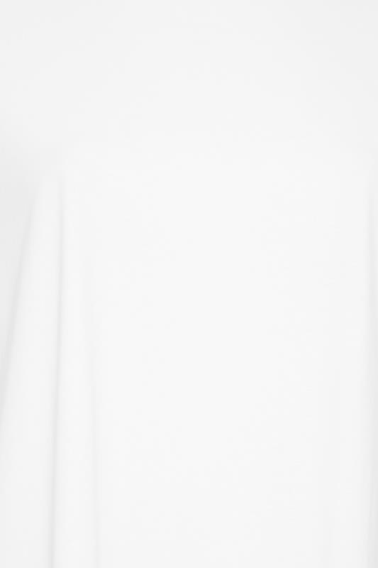 LIMITED COLLECTION Curve White Oversized Side Split T-shirt | Yours Clothing 6