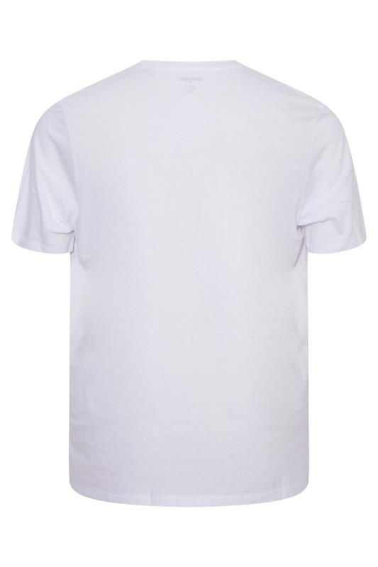 JACK & JONES Big & Tall 3 Pack White & Green Tom T-Shirts_BK2.jpg