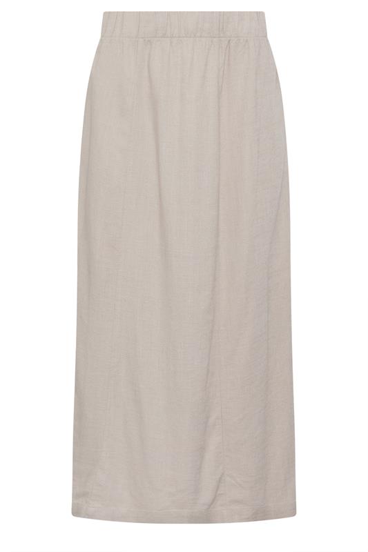M&Co Natural Brown Linen Maxi Skirt | M&Co 6