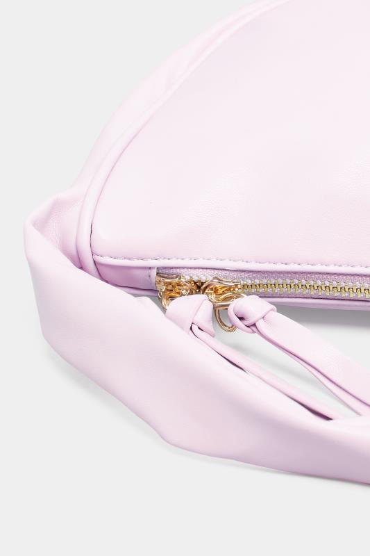 Plus Size Light Purple Slouch Handle Bag | Yours Clothing 4