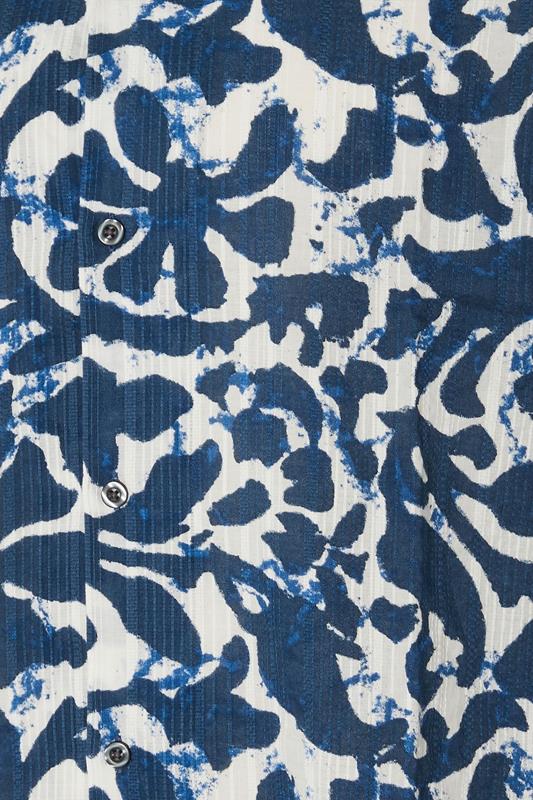 JACK & JONES Big & Tall Blue Sun Print Resort Shirt | BadRhino 5