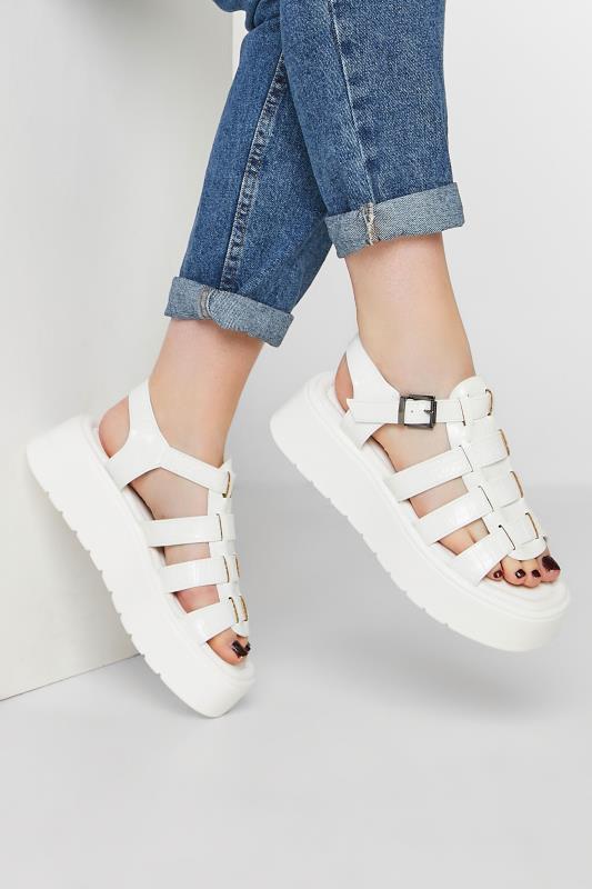 PixieGirl White Croc Gladiator Platform Sandals In Standard D Fit_M.jpg
