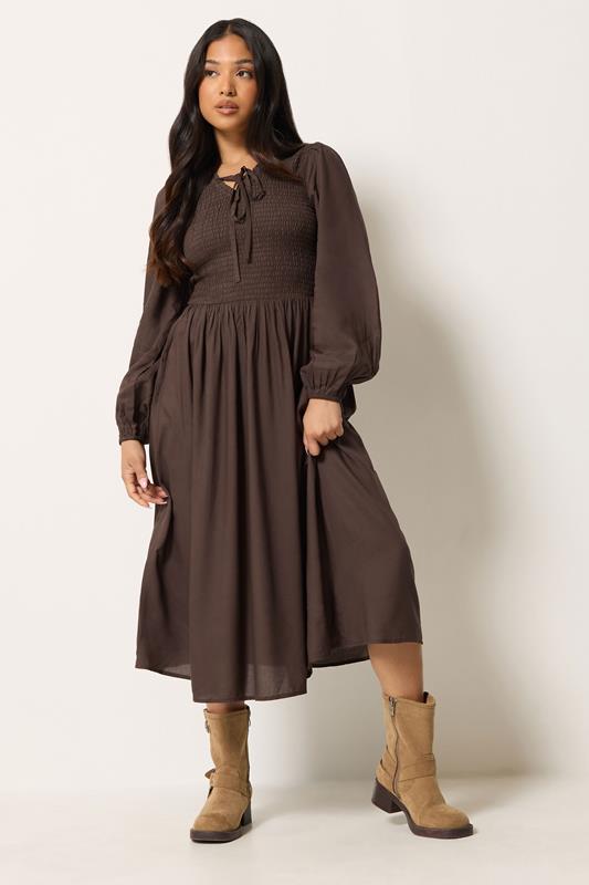 plus size brown dresses Basic Tank Rib Dress Comes with a FREE Matching Tube top Bandeau Silky Sheen Soft to the touch with a flattering luster Simply Brown Ribbed Bodycon Midi