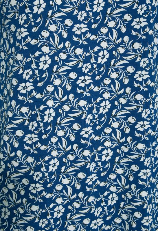 Curve Blue Floral Cut Out Back T-Shirt_S.jpg