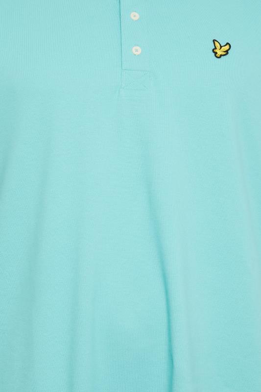 LYLE & SCOTT Big & Tall Alpine Blue Core Polo Shirt | BadRhino 4