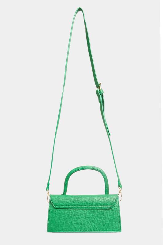 Bright Green Top Handle Crossbody Bag | Yours Clothing  6