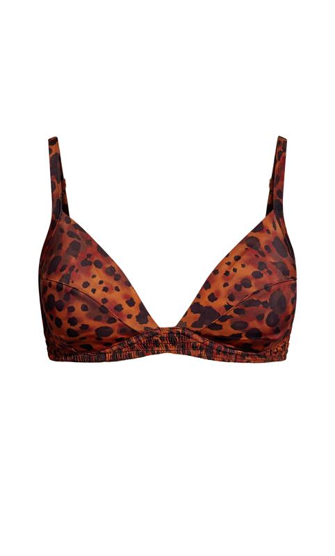Evans Brown Leopard Print Bikini Top 2