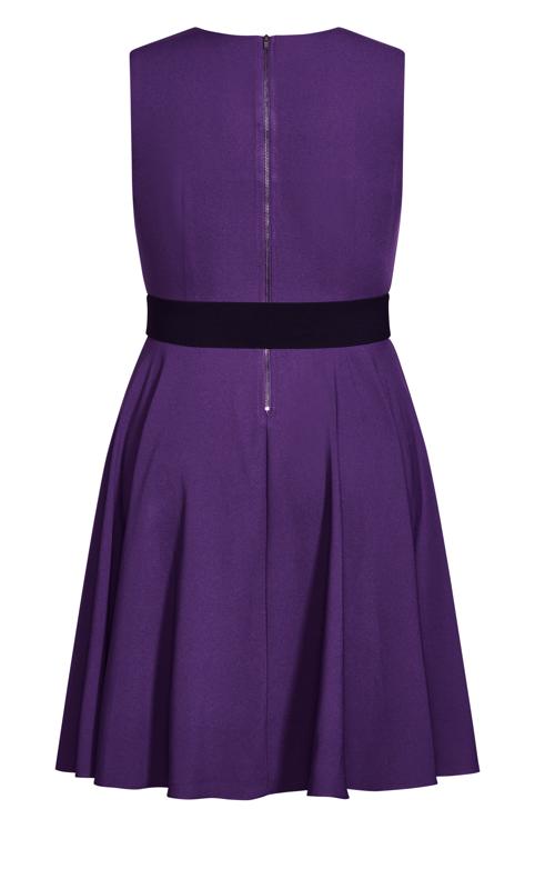 Evans Purple Vintage Veronica Dress 5