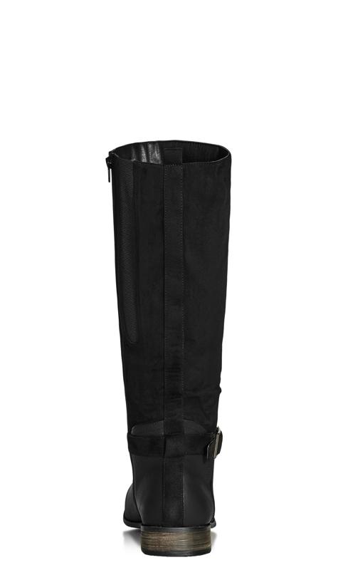 Evans Chocolate Brown Wide Fit Knee High Boots 3