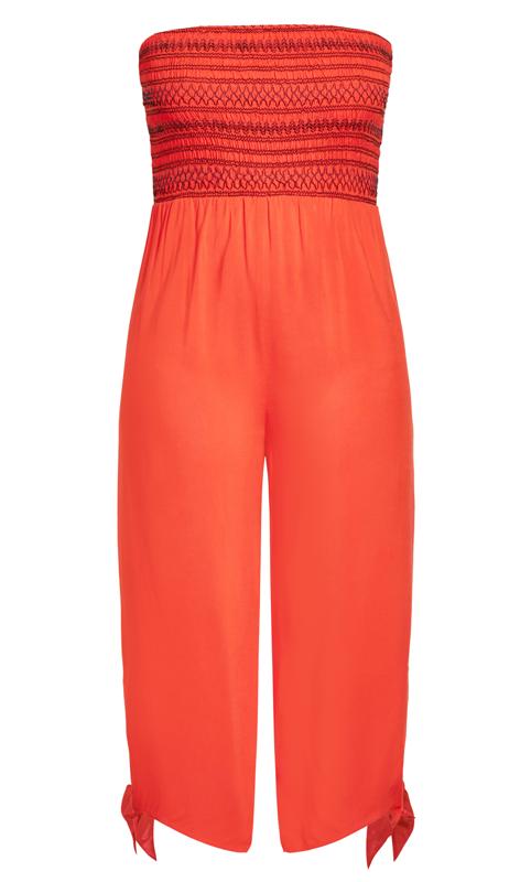 Evans Orange Stitched Jumpsuit 2