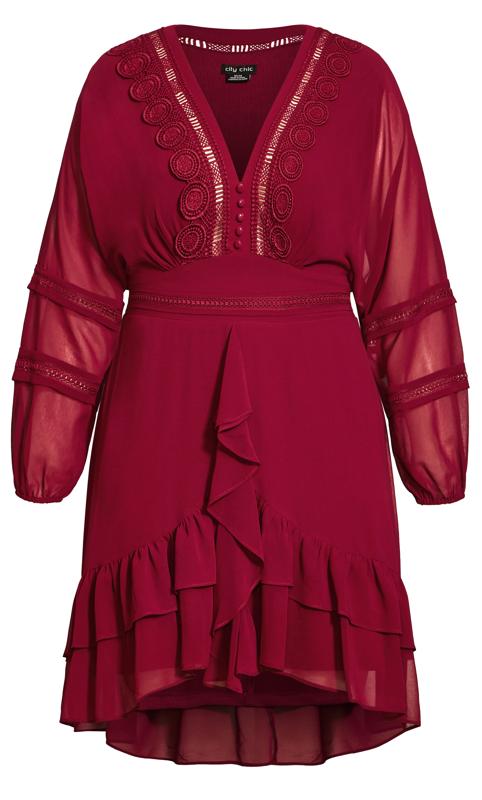 City Chic Red Sweetheart Dress 4