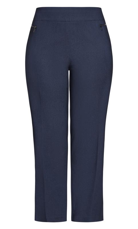 Evans Blue Super Stretch Zip Trousers 6