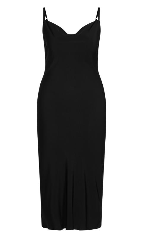 Evans Black Shimmer Slip Dress 5