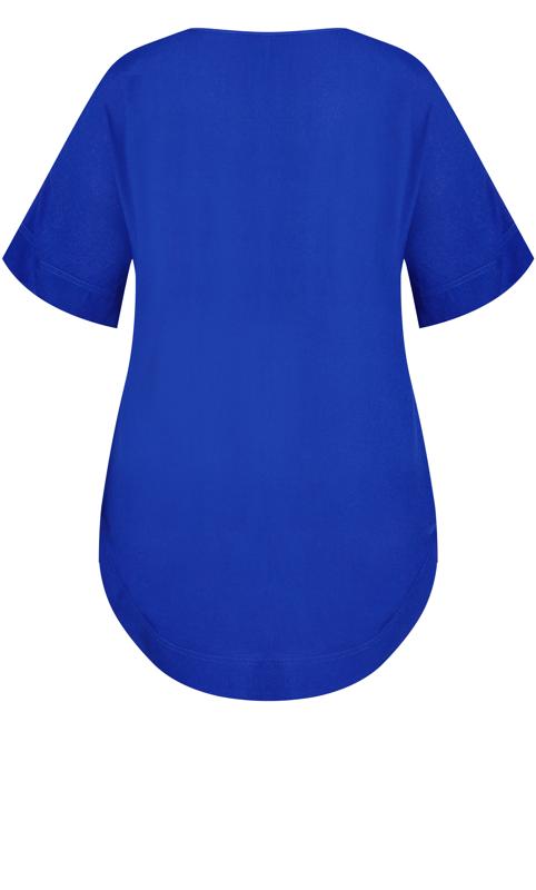 Evans Electric Blue Pocket T-Shirt 4