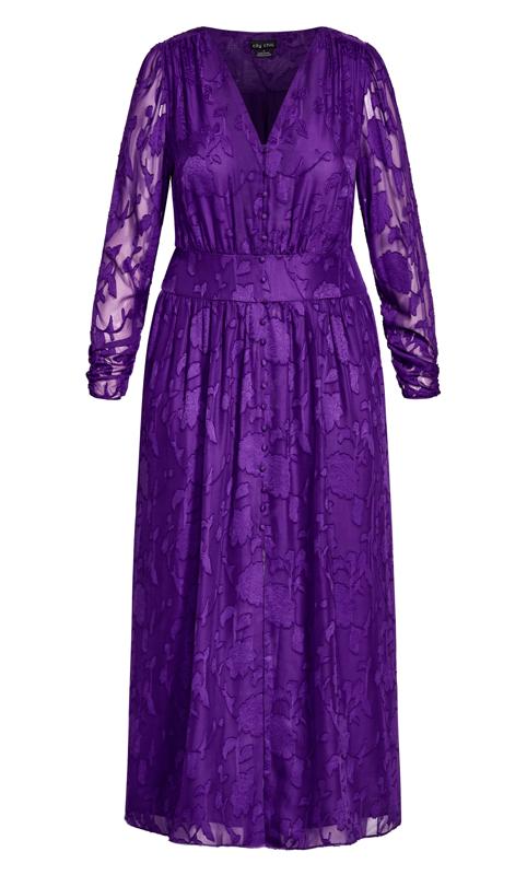 Evans Purple Lace Midaxi Dress 4