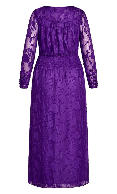 Evans Purple Lace Midaxi Dress 5