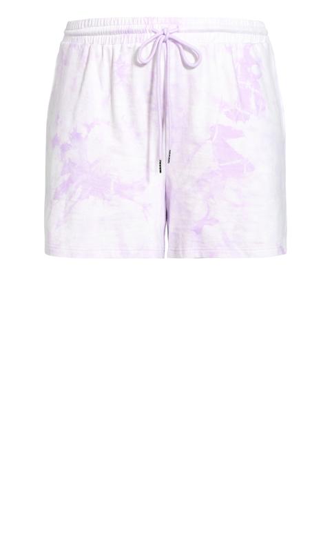 Evans Purple Tie Dye Shorts 6