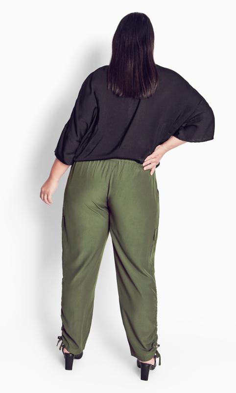 Evans Green Shiloh Ruched Trouser 2