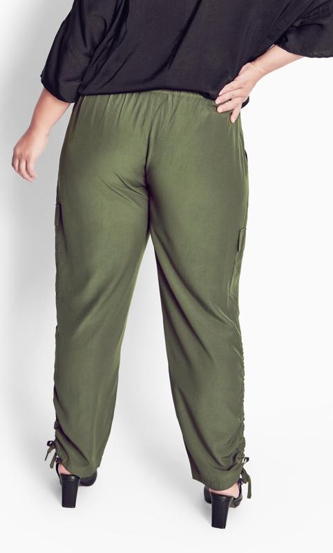 Evans Green Shiloh Ruched Trouser 4