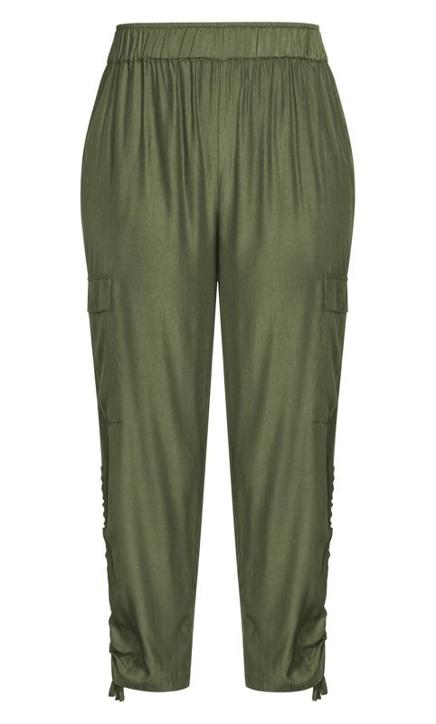 Evans Green Shiloh Ruched Trouser 5