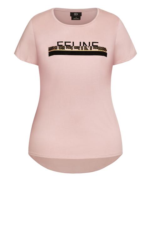 Evans Pink 'Feline' T-Shirt 2