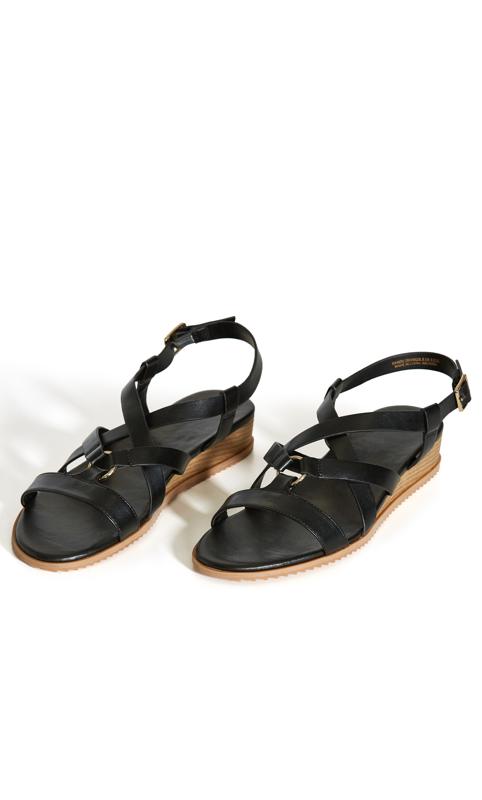 WIDE FIT O Ring Strappy Sandal - black 2