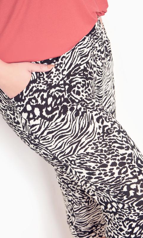 Ebony Zebra Crop Trouser 6